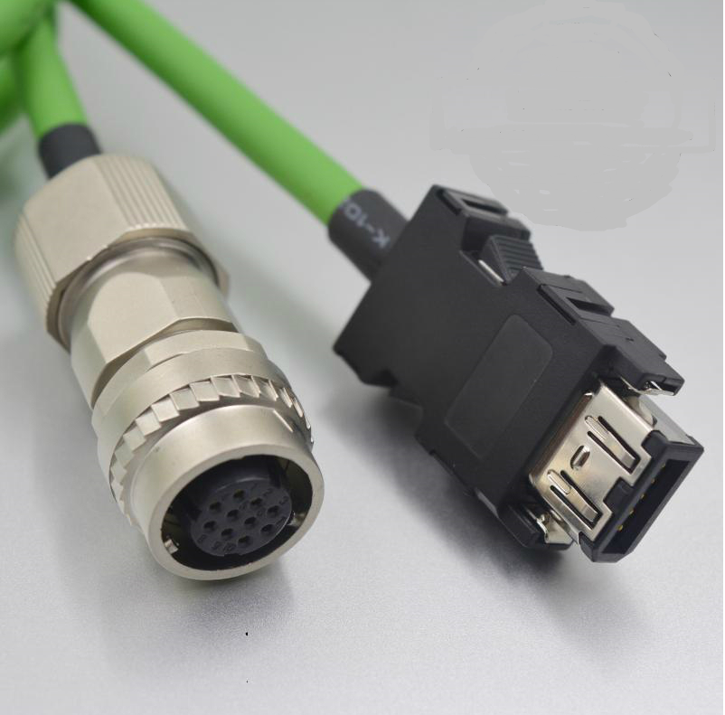 M12 12Pin to IEEE 1394 connector cable assembly