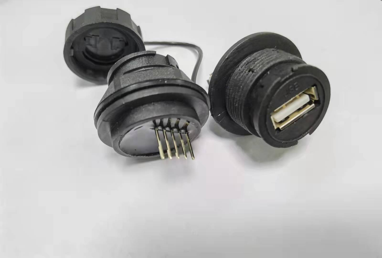 Industrial USB 2.0 waterproof connector signal connector