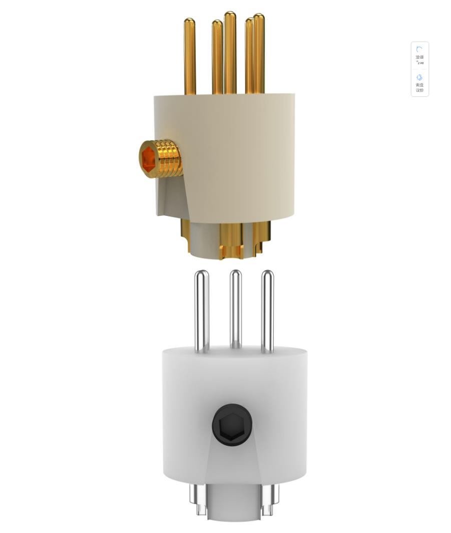Pure red copper gold-plated rhodium-plated LP cartridge arm head signal line