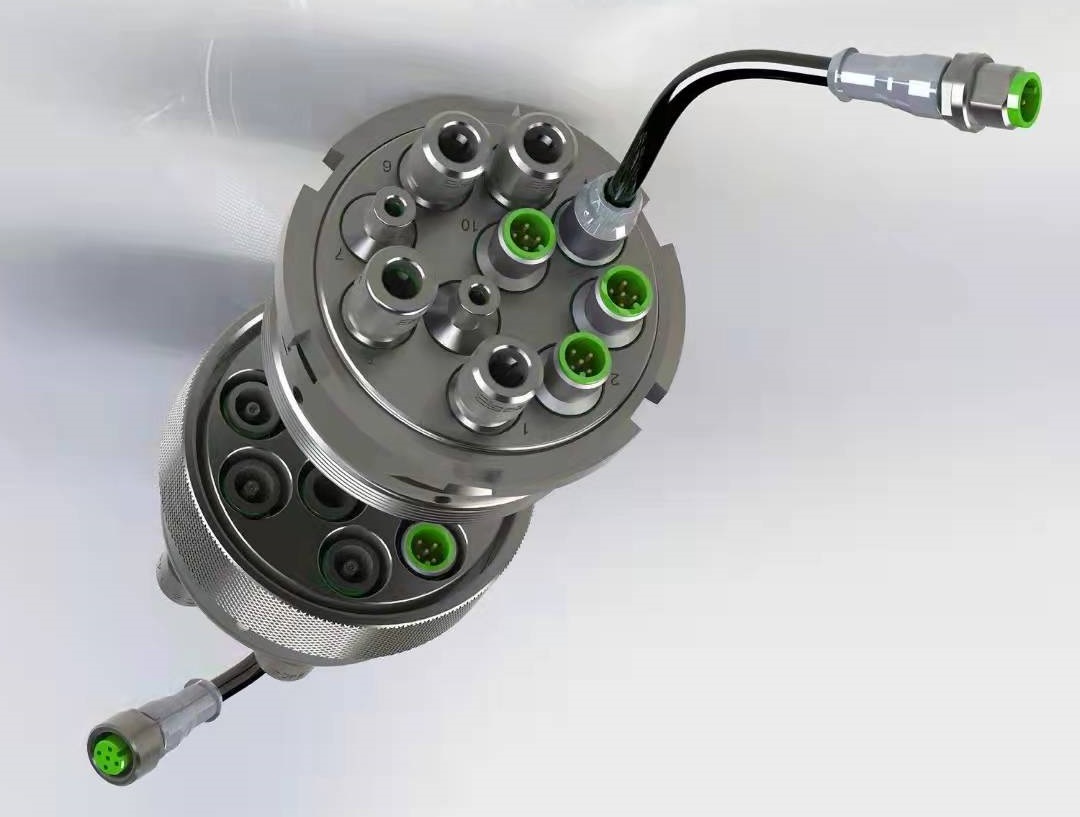 Industrial automation robot arm M12 signal sensor circular connector
