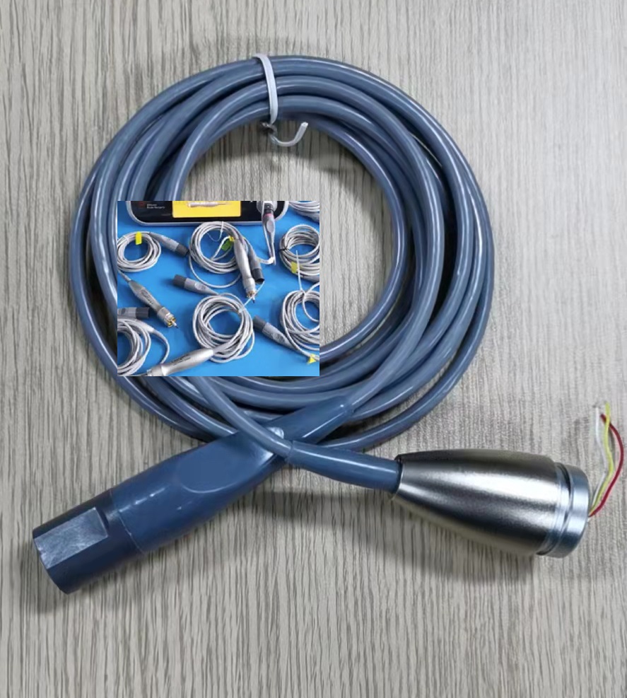 High temperature high voltage medical ultrasonic scalpel transducer cable