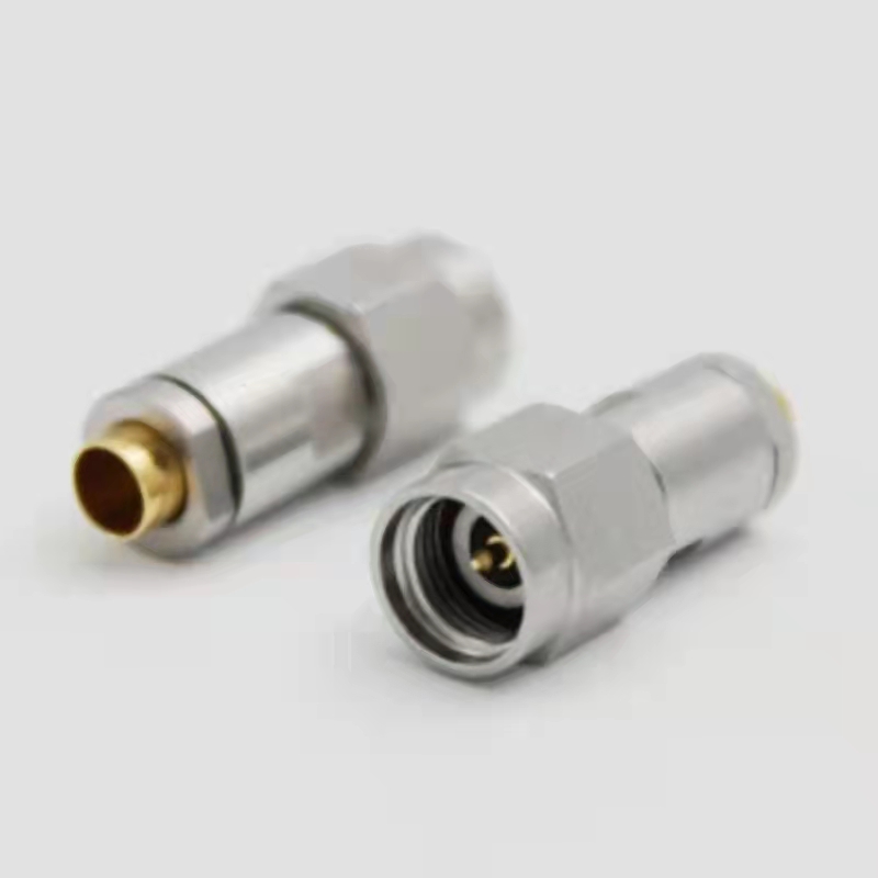 Coaxial connector stainless steel millimeter wave adapter connector