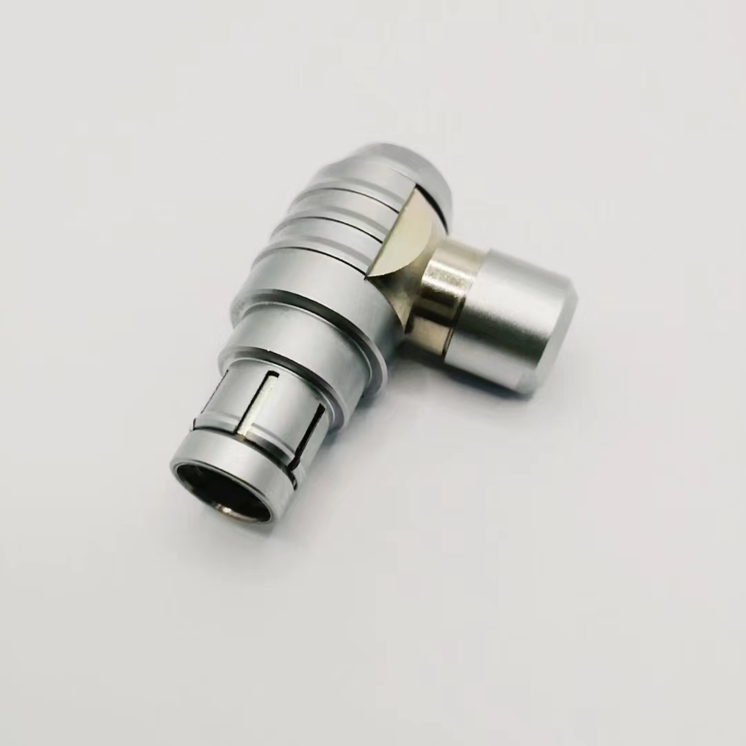 0B right angle 90 degree metal push-pull conn precision instrument connector