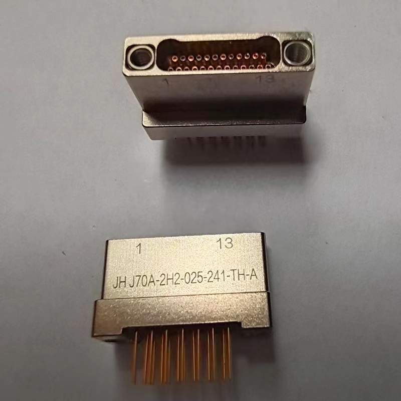 J70A 2H2 Rectangular connector PCB inserted mounting metal shell connector