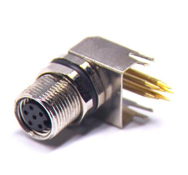 M8 connector right angle PCB connector