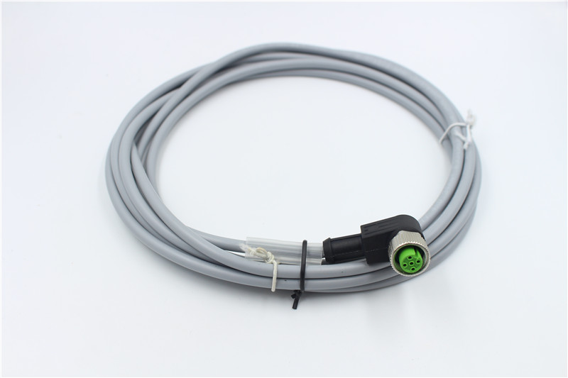 M12 connector angle 90 degrees cable