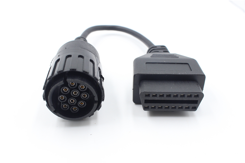 OBD2 10 pin to 16 pin cable conversion for OBD2 extension line of automobile det