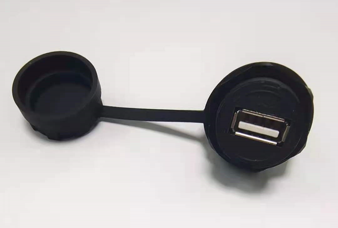 USB waterproof connector signal test window connector