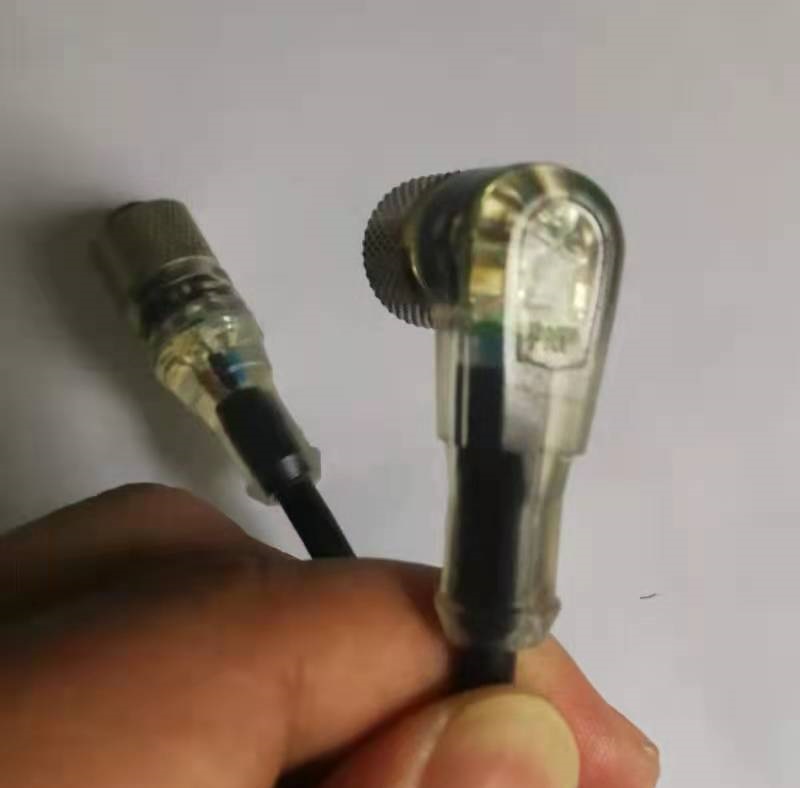 M12 NPN A CODE LED light bright connector