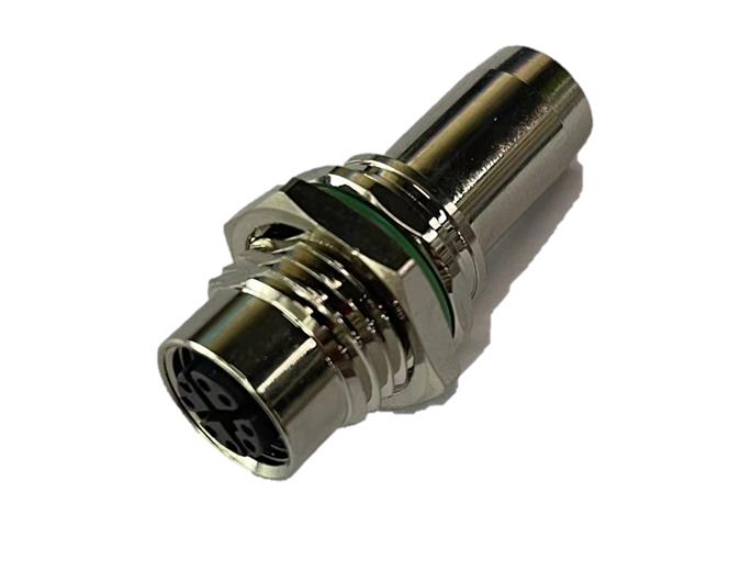 M12 X code  8pin female  free cable connector