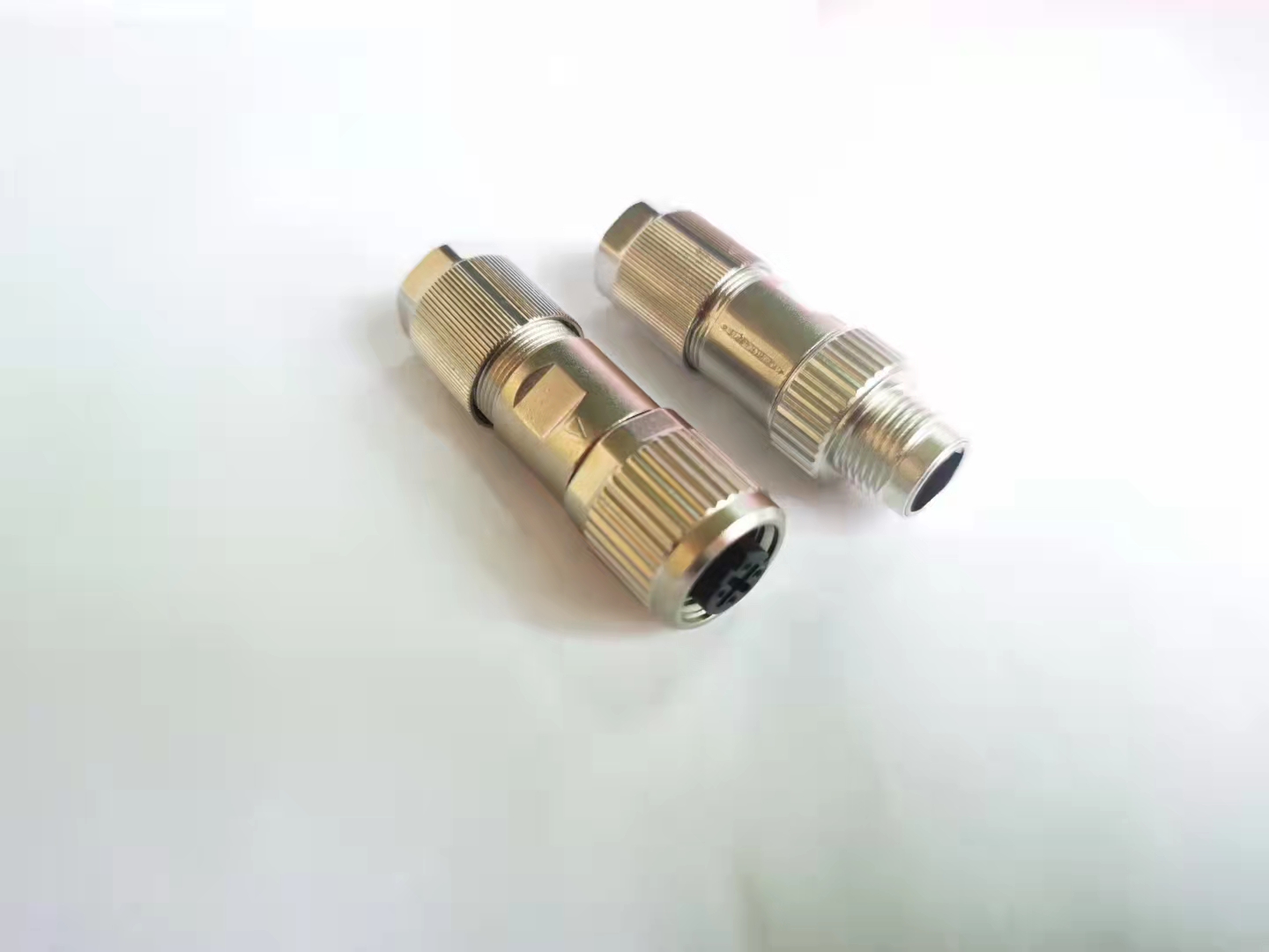 M12 connectors crimp contact metal with shield connector