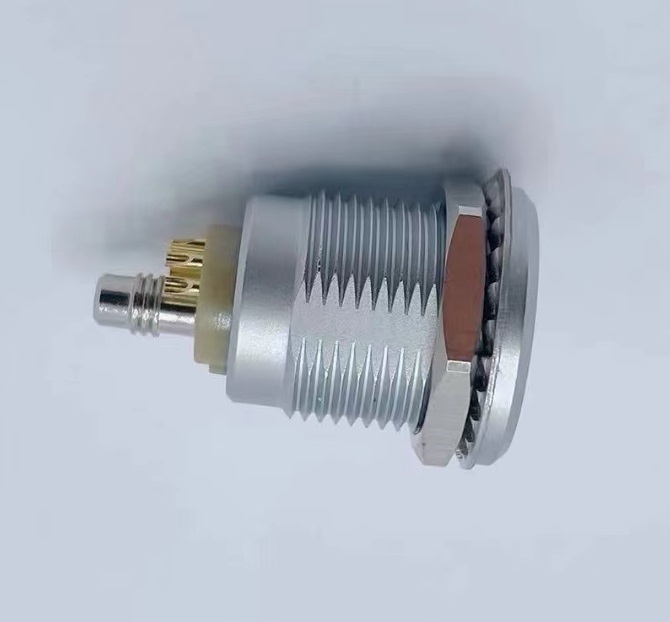 Pneumatic electric hybrid metal connector push-pull waterproof connector