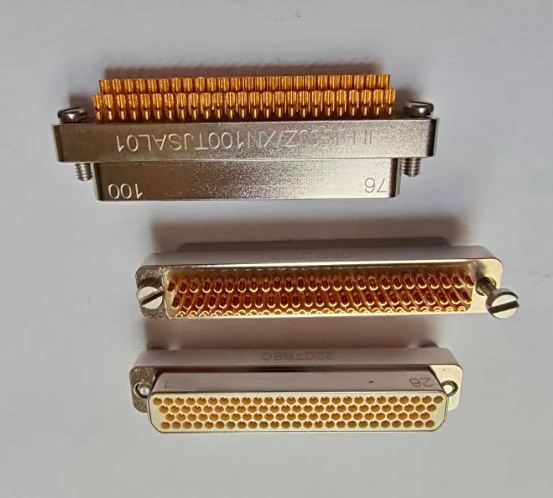 100pin micro rectangular connector soldring male female connector